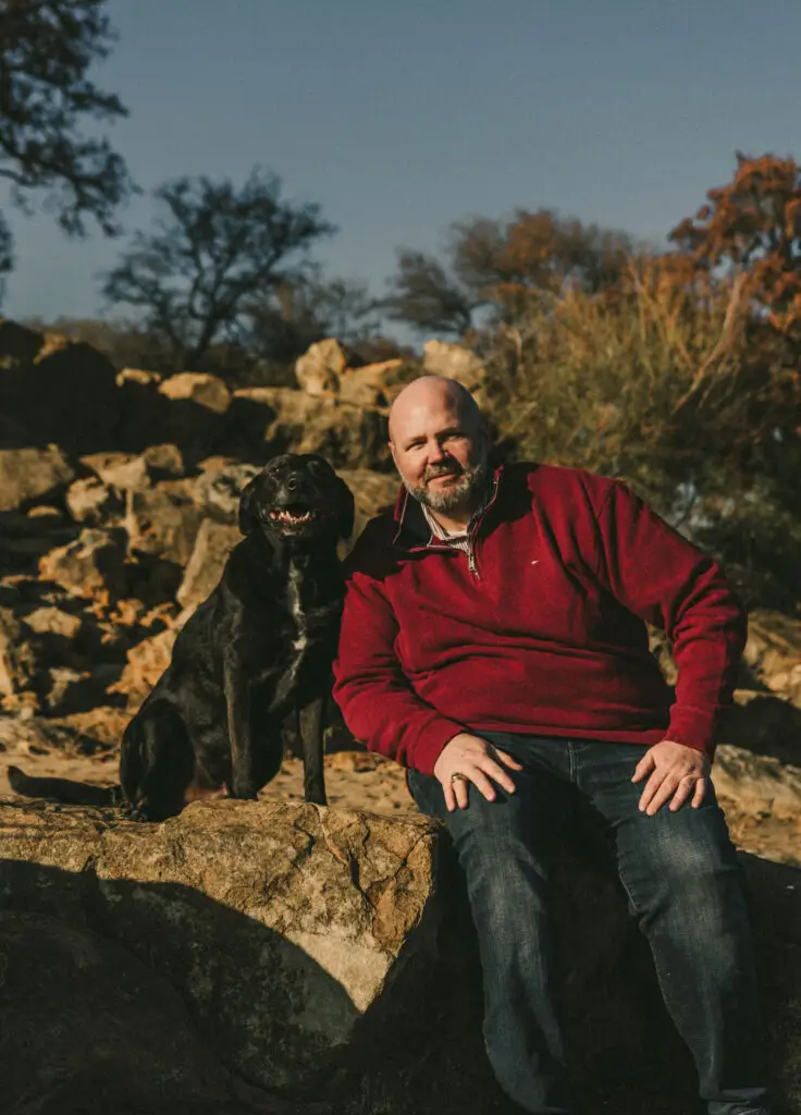 Matt Trimble and his dog Sabi
