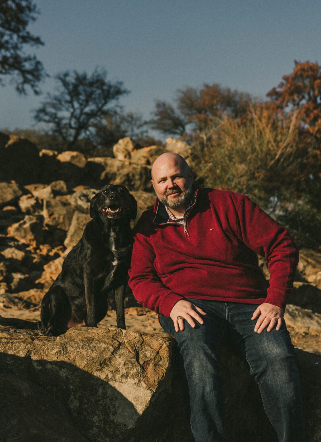 Matt Trimble and his dog Sabi